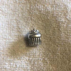 Retired Pandora Cupcake Sterling Silver Charm